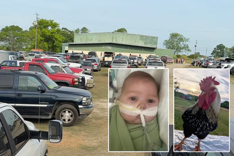 rooster auction baby in need