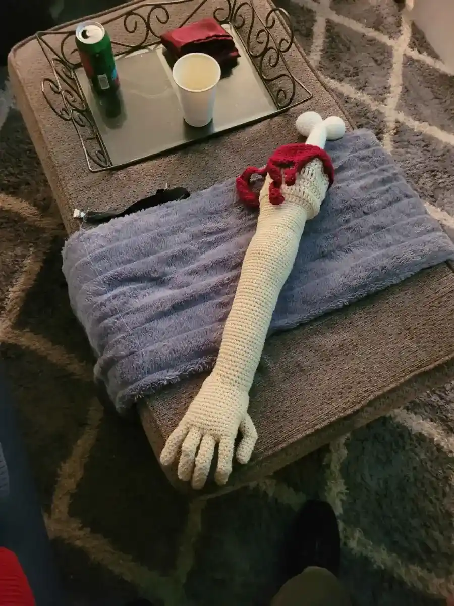 crochet arm