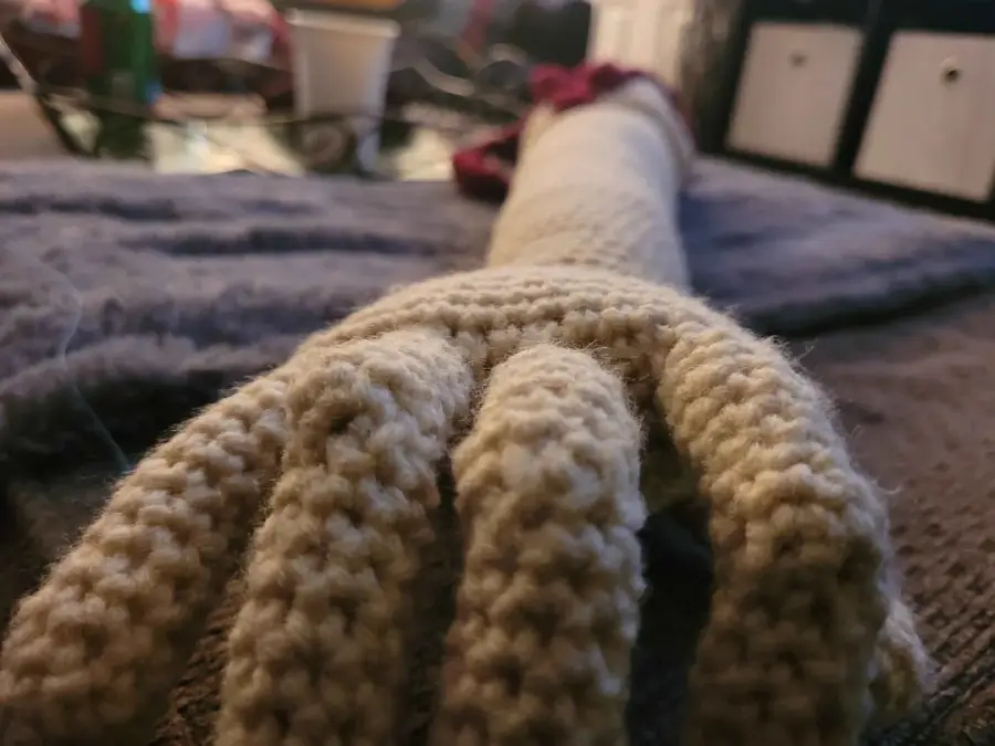crochet arm