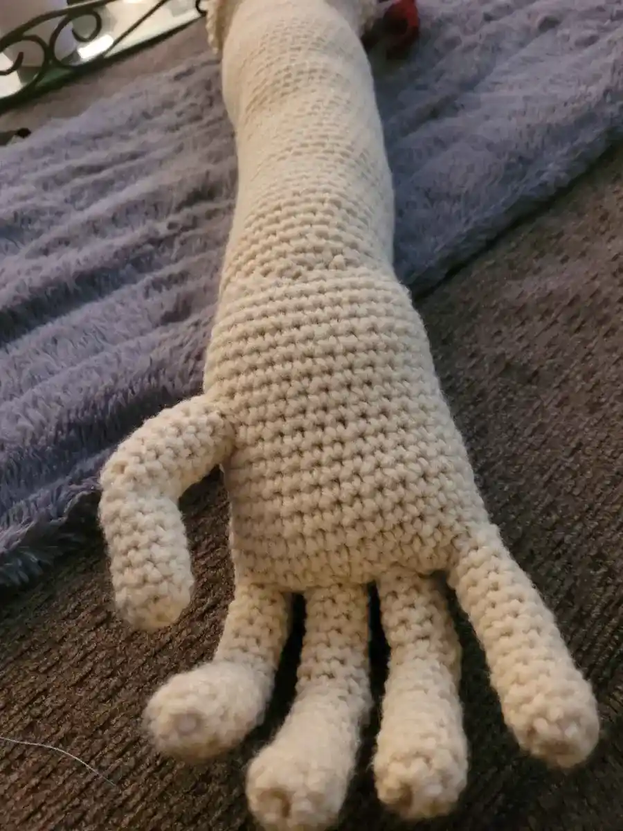 crochet arm