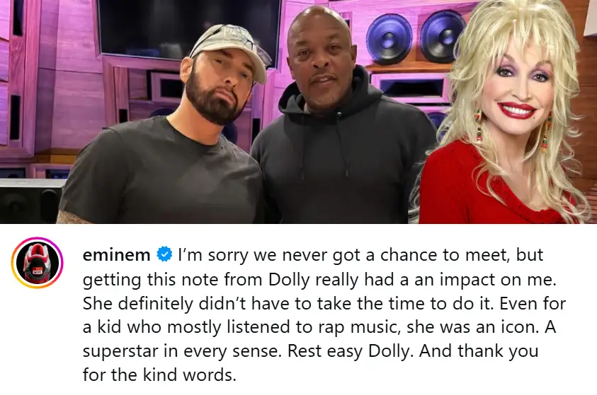 Dolly letter to Eminem