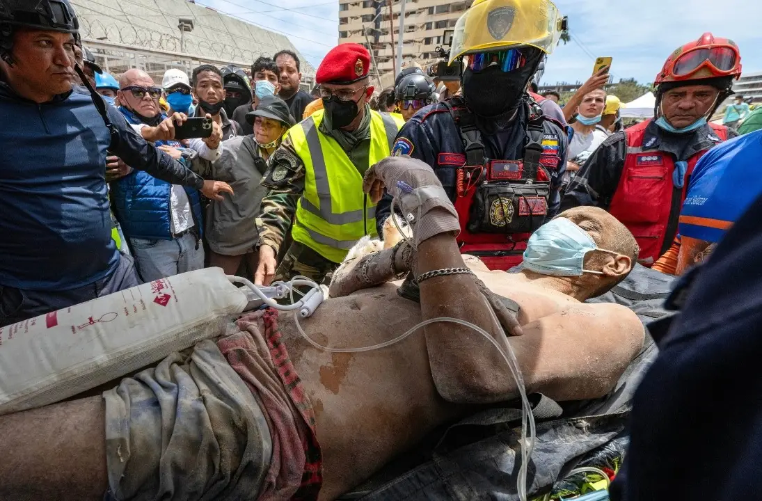 father son rescue Venezuela
