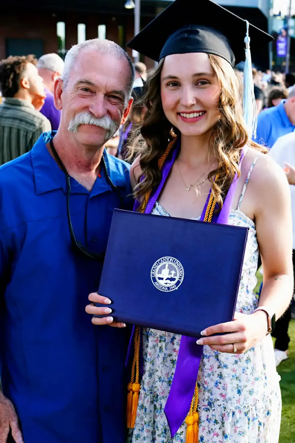 firefighter attends graduation of baby saved