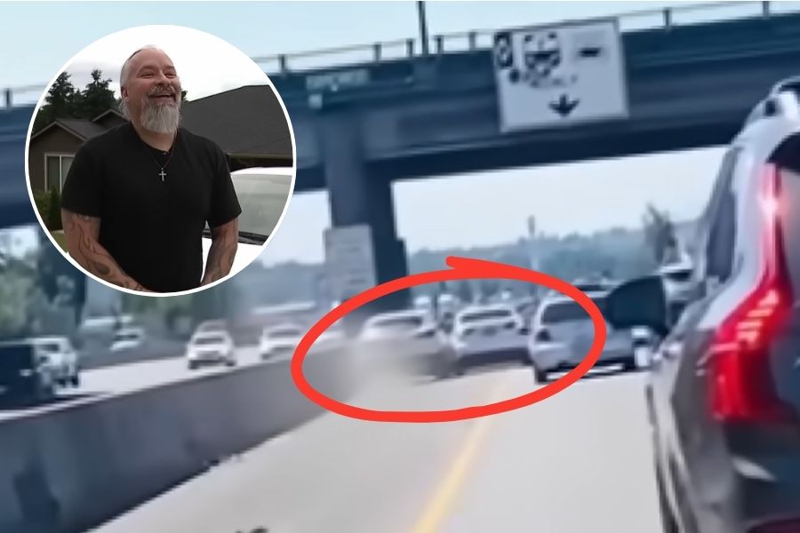 man saves woman crash car
