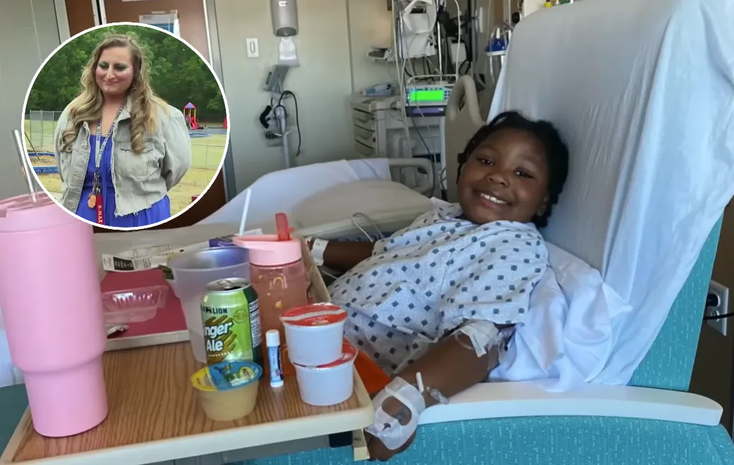 teacher helps girl with cancer