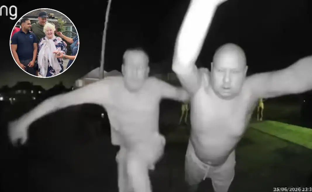neighbors save elderly woman fire