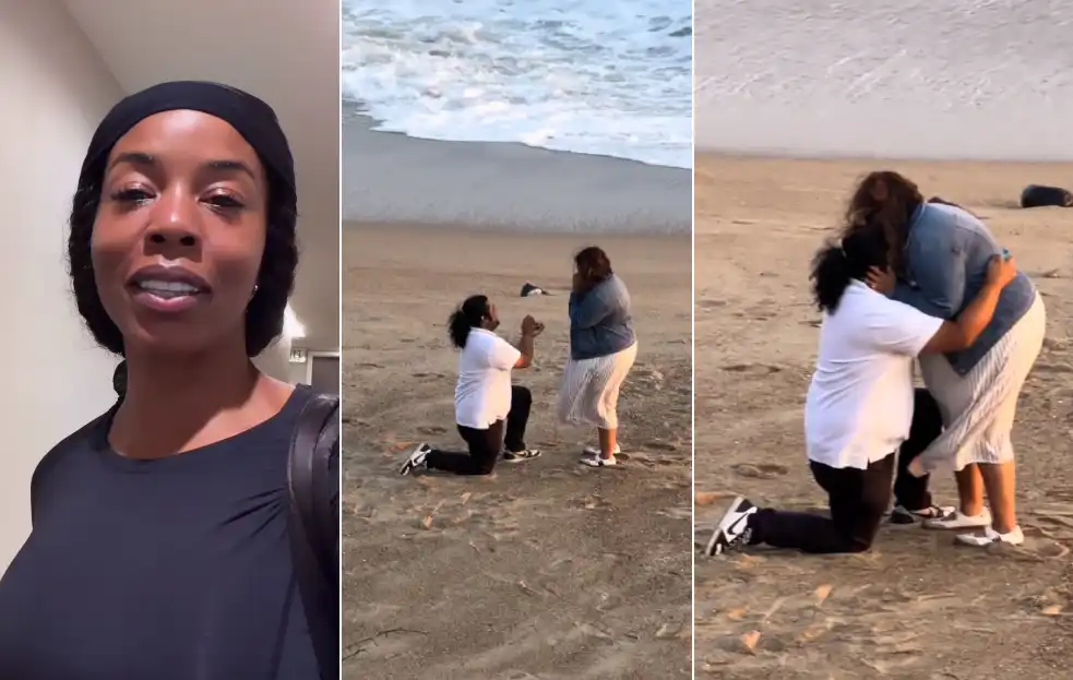 viral beach proposal