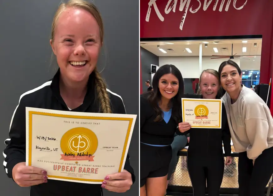 woman fitness instructor down syndrome