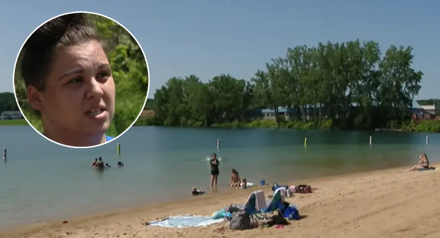 woman saves baby drowning